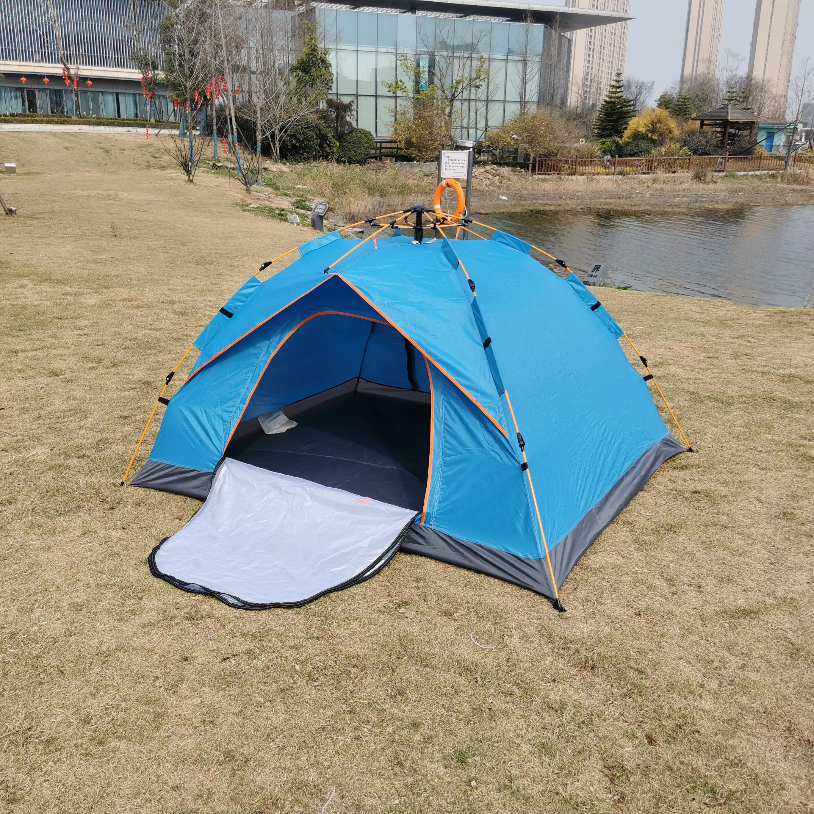 Good discount  easy setup 6 people outdoor Ultralight kamping tent Fabric manufacture Pop up camping Backpack tent for sale