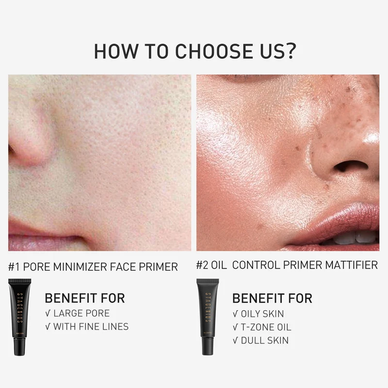 Private label pore soft focus matte moisturizing lotion texture refreshing  primer makeup