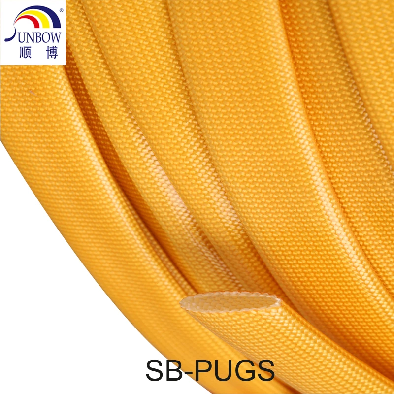 4KV Electric Motor Insulation PU Varnish Fiberglass Braided Glass Fiber Sleeve