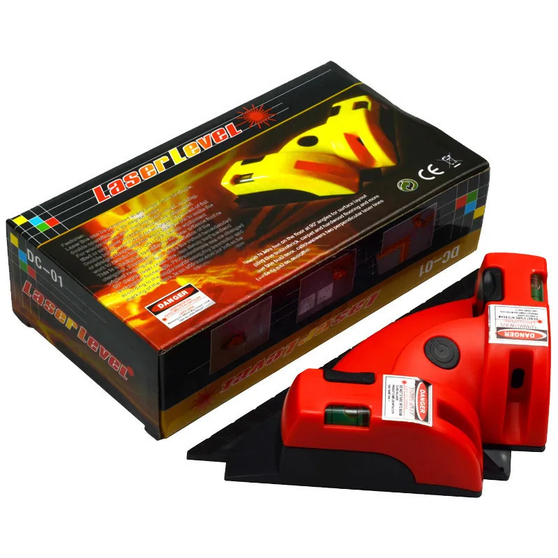 Hicen Right Angle cross line square red line Right angle Instrument Horizontal & Vertical laser level withe suction cup
