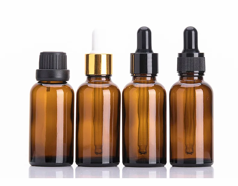 LANJING Customized 30ml 60ml Amber Glass Bottle and Hemp Packaging CBD Oil Glass Packaging
