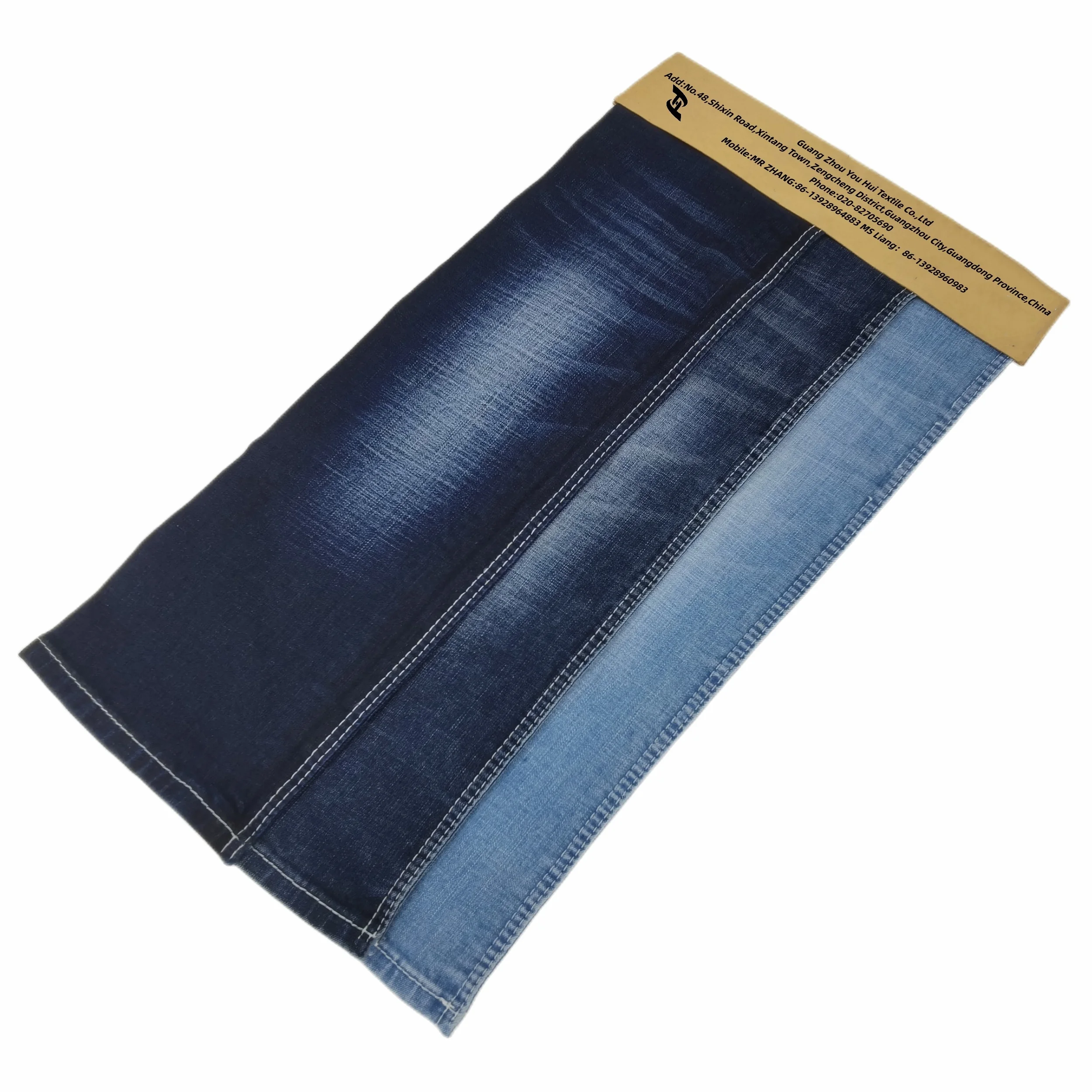 high quality stock lot 90% cotton 12oz 63inch width Breathable Dyed denim fabric for jeans and clothing