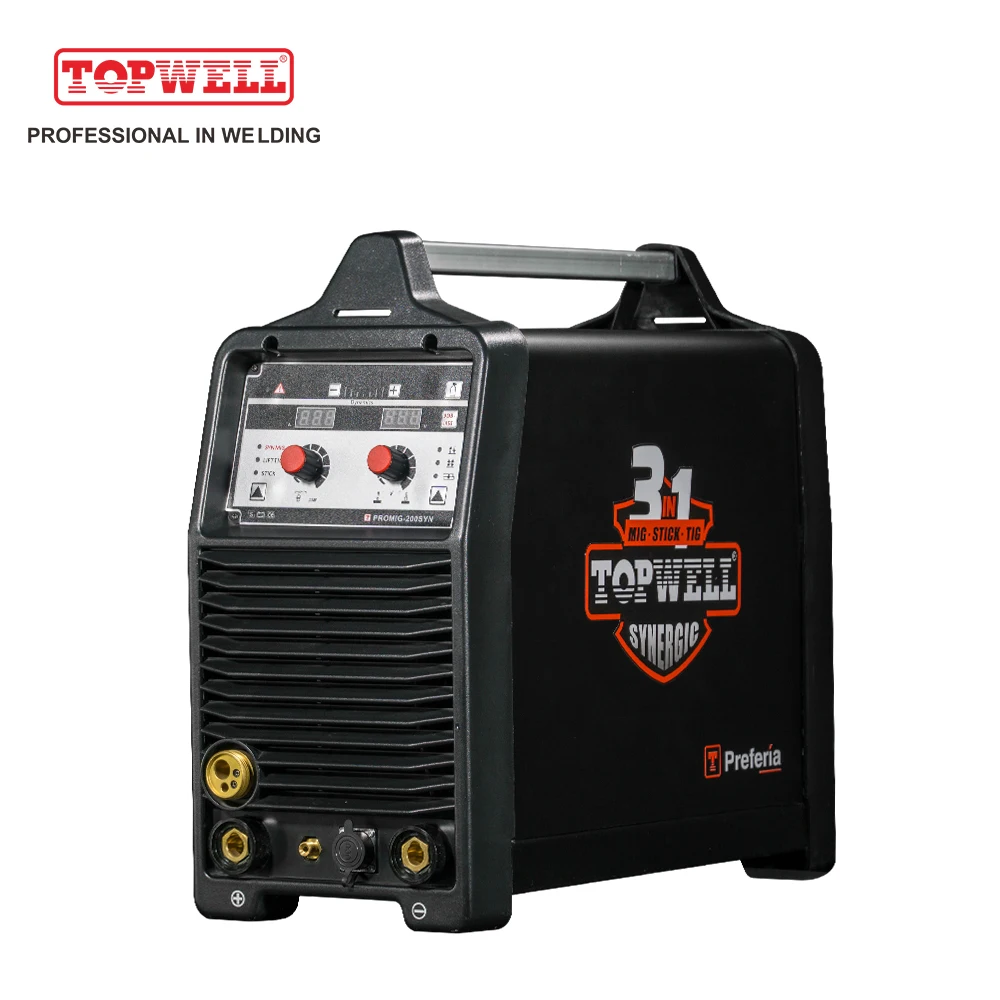 CHINA 220V MIG arc welding machine PROMIG-200SYN for stainless steel and aluminum