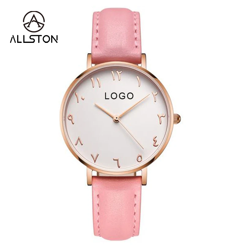 Hot selling arabic numbers watches quartz movement watch arabic channels online