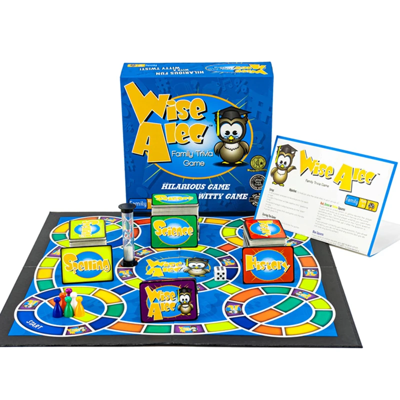 Hot Selling  Board Game Custom Printing Play Fun Adult Family Kids Card Board Game