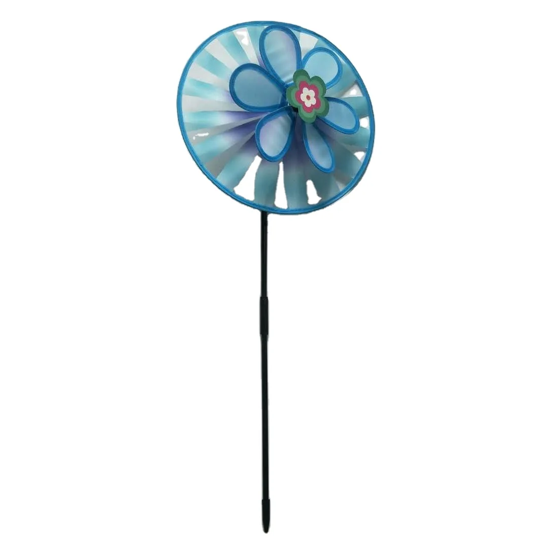 Garden decoration colorful round design flower pinwheel