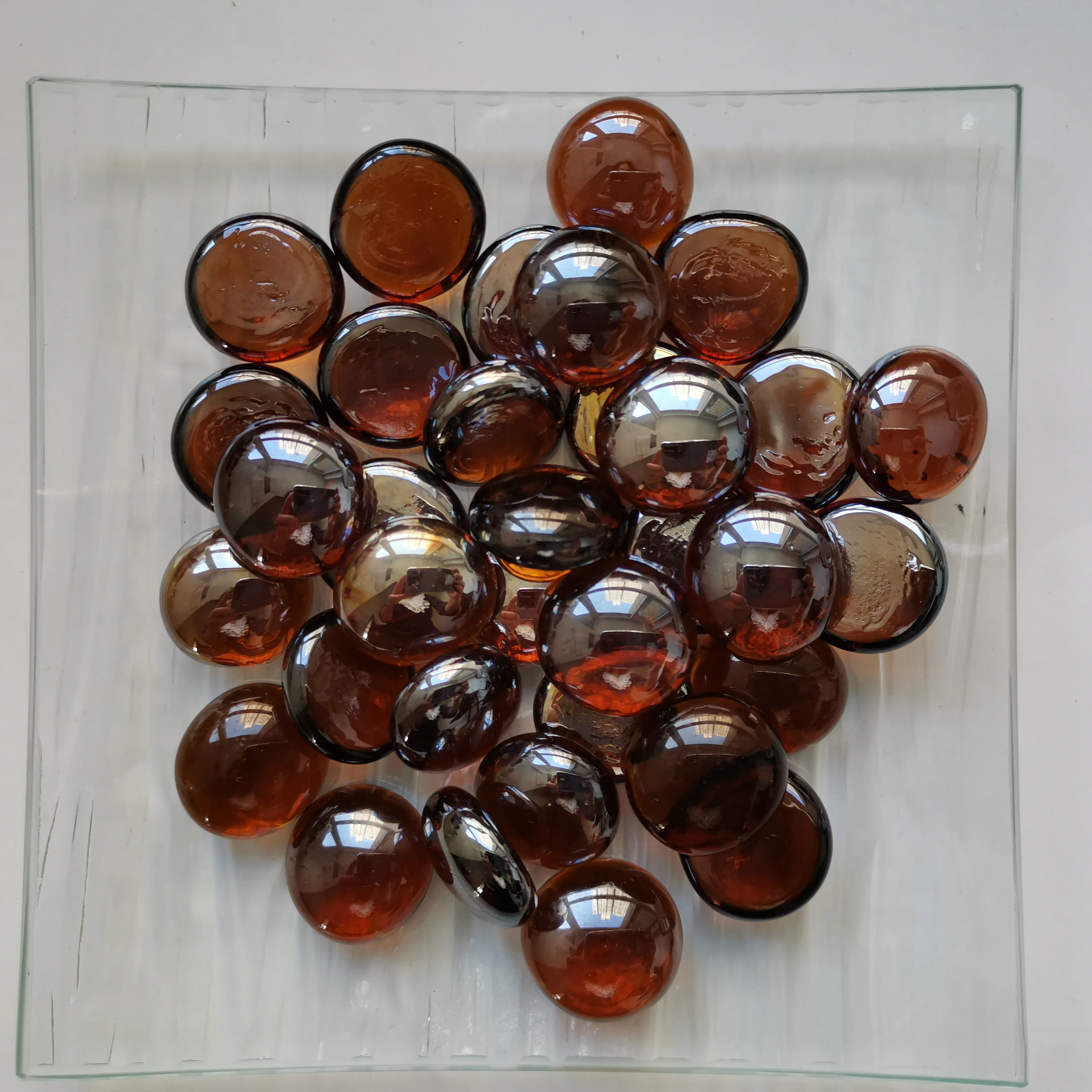 Glass Marbles  Flat Glass Beads Fire Gass Beads