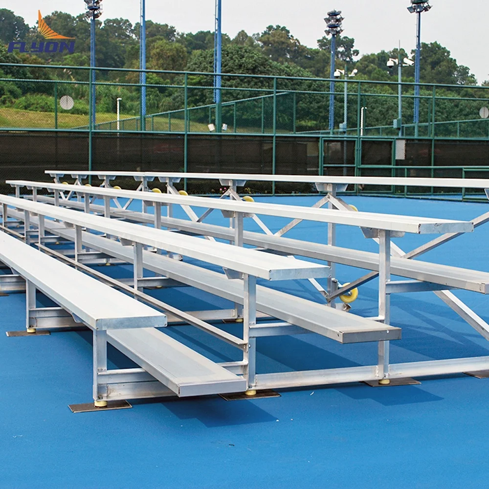 Outdoor Event Aluminum Bleacher with Plastic Seats for Sports Exhibition Concerts Football Gym Use Durable Scaffolding Material