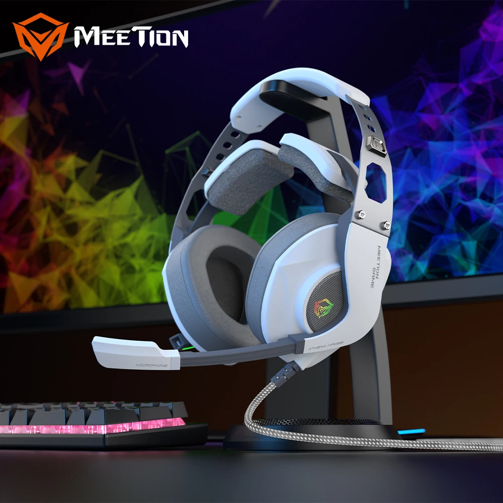 Meetion MT-HP099 горяч-продавая светодиодные фонари Наушники Накладные наушники-вкладыши стерео Gamer наушники с микрофоном Проводная гарнитура