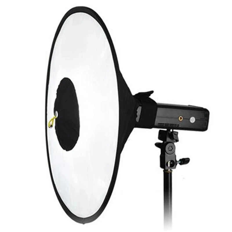 Conical SoftBox Portable Foldable Circular Soft Flash Diffuser for Camera Flash Speedlite AD200 Yongnuo 600EX Difusor Soft Box