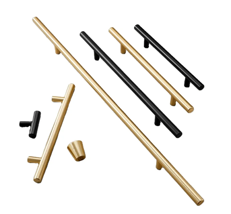 Best Sell Hardware Accessories Stainless Steel Black Pull Handle Furniture Pulls Kitchen Cabinet Door Handles Pull
