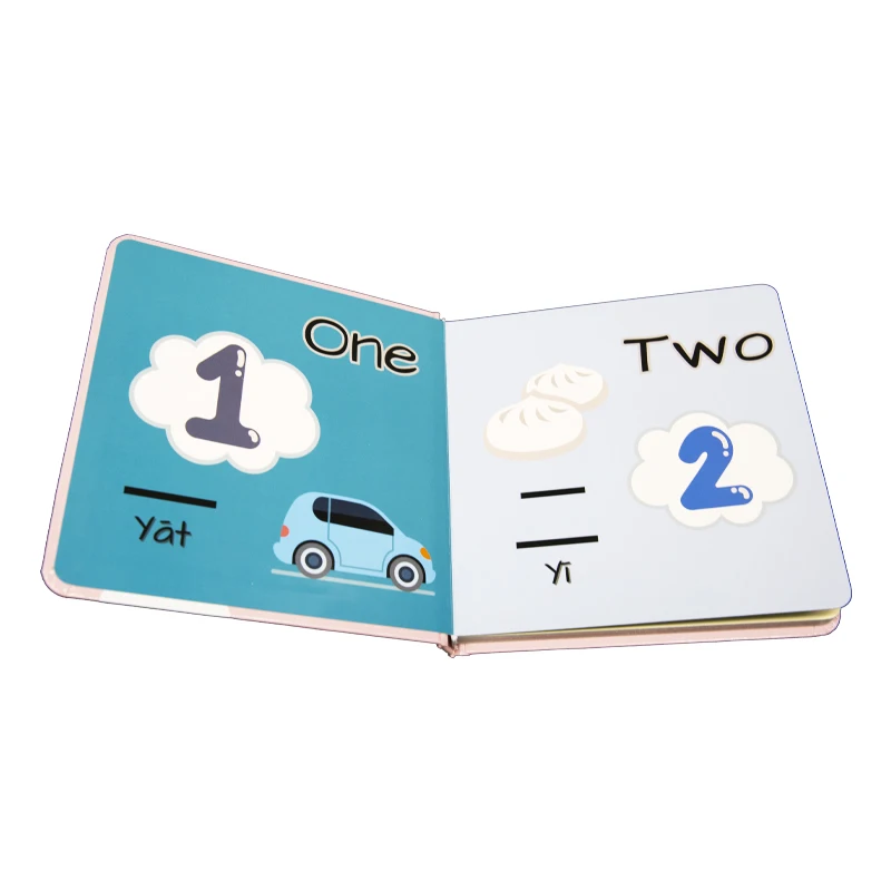 Wholesale Custom Printing Coloring Hardcover Children Count education Cardboard Board Book Printing Services