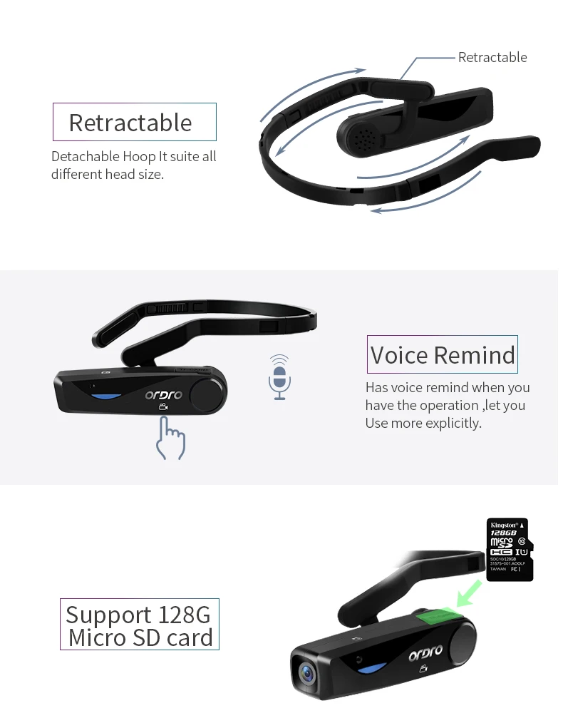 EP5 Vlog  FHD  Mini Camcorders Wifi Small Gift Wearable Wireless Digital Video Camera