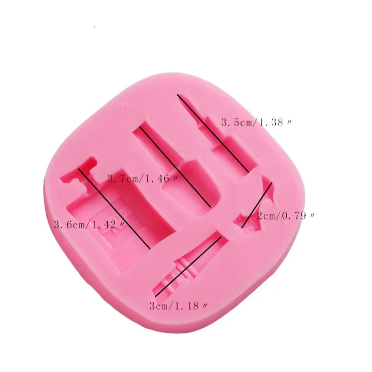 Perfume Nail Polish Wedding Decoration DIY Baking Tools Cosmetics Silicone Mold Fondant Cake Chocolate Cookie Mold