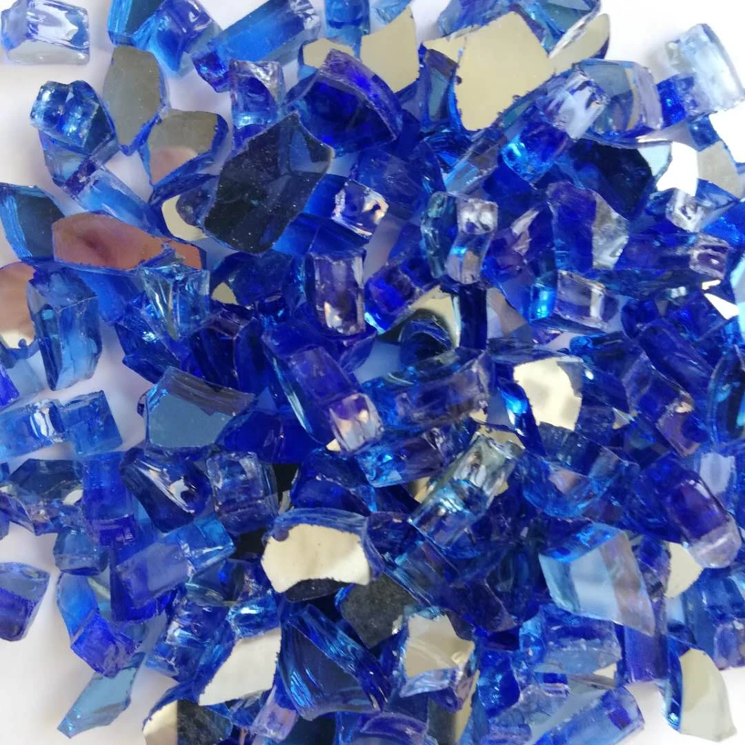 Wholesale Fire Glass Colorful 1/4 and 1/2 fire glass nugget