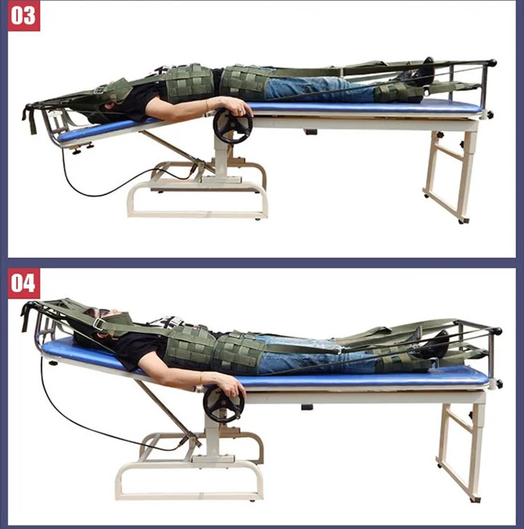 Wholesale medical cervical traction bed multi lumbar disc herniation recovery bed lumbar spine correction stretching bed