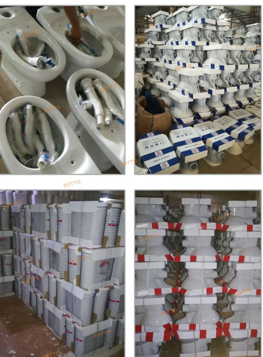 Hot Item Middle East /Africa P-trap S-trap Floor Mounted Bathroom Ceramic Washdown Two Piece Toilet