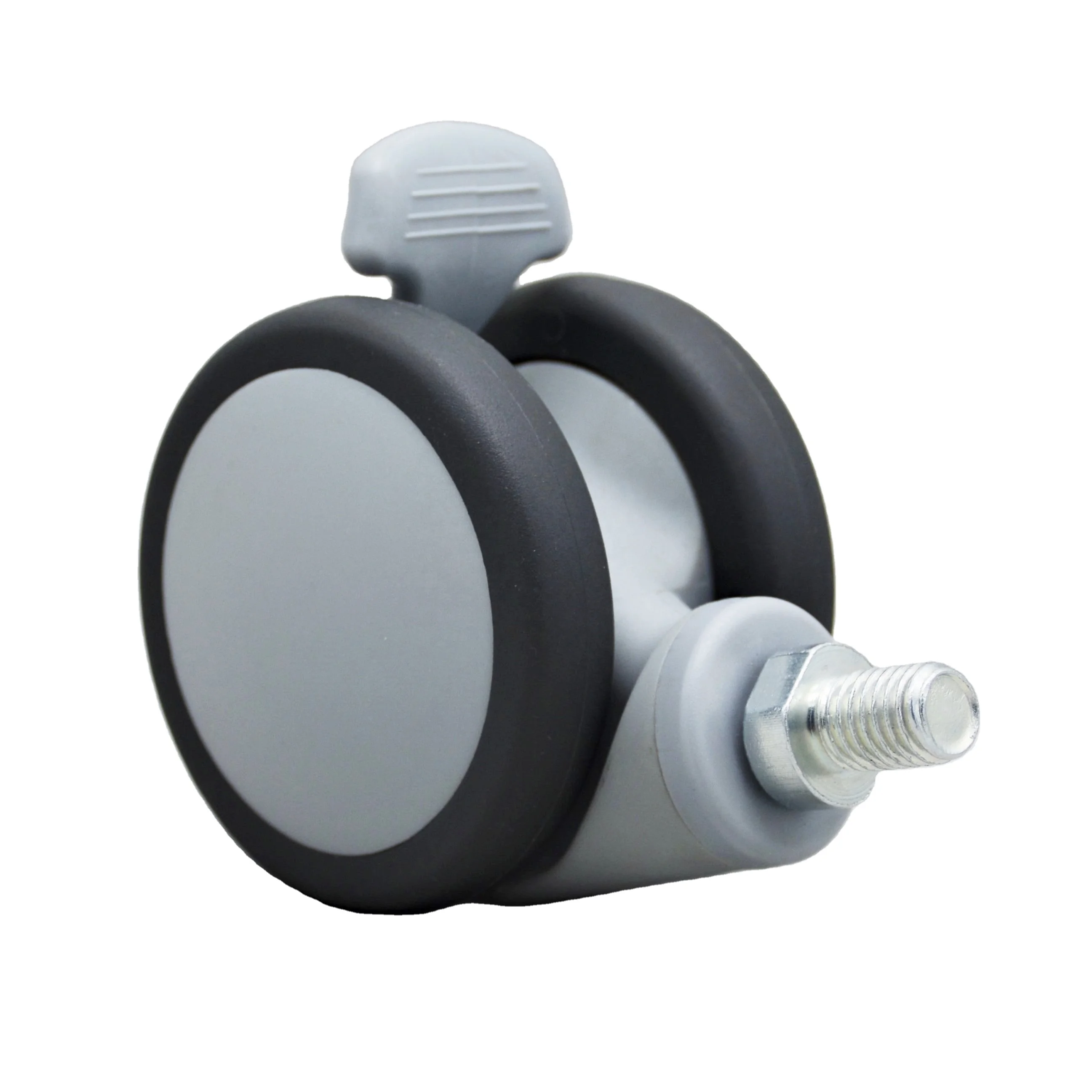 SS dual wheel castors wheels for furniture with brake