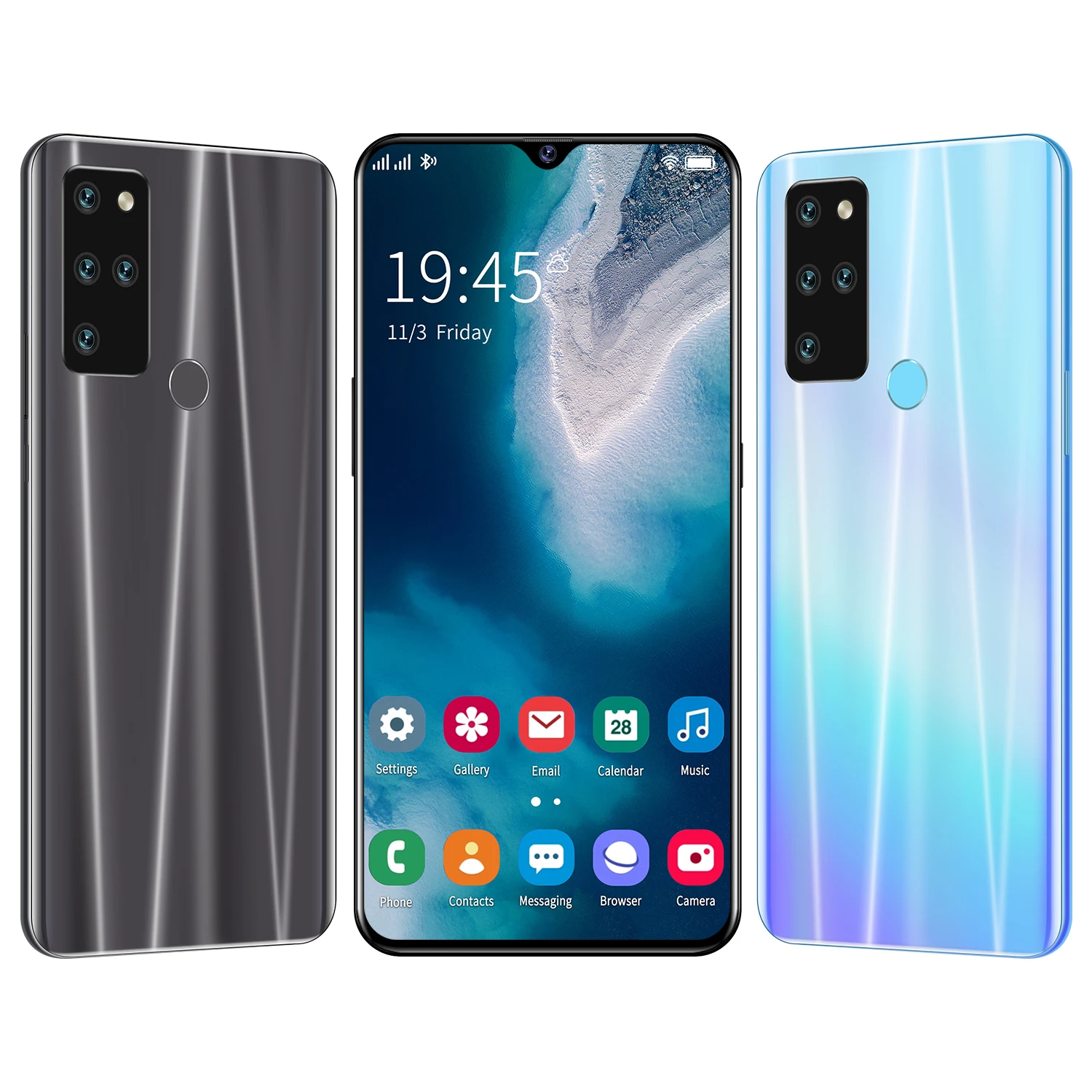  Прямая Заводская поставка хороший дизайн экран 6 3 дюйма Waterdrop S21 телефон Android бесплатная доставка две Sim-карты