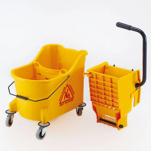 strong mop bucket with wheel and wringer for house cleaning use commercial use