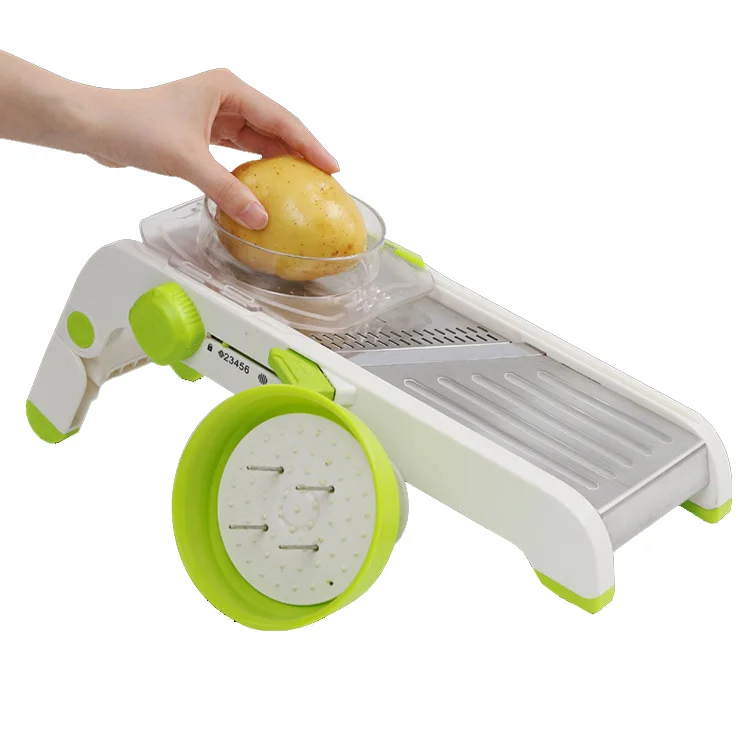 Multi-function Manual Vegetable and fruits Chopper Slicer stainless steel salad chopper machine