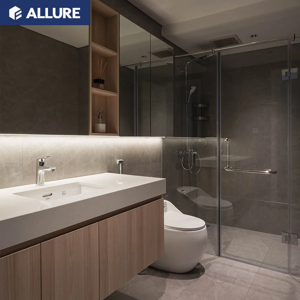 Allure powder room unassembled unique floating discontinued closeout bathroom vanities