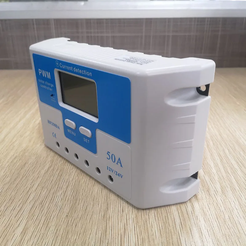 HanfSolar Factory 50A 12/24V Auto PWM Solar Charge  Controller