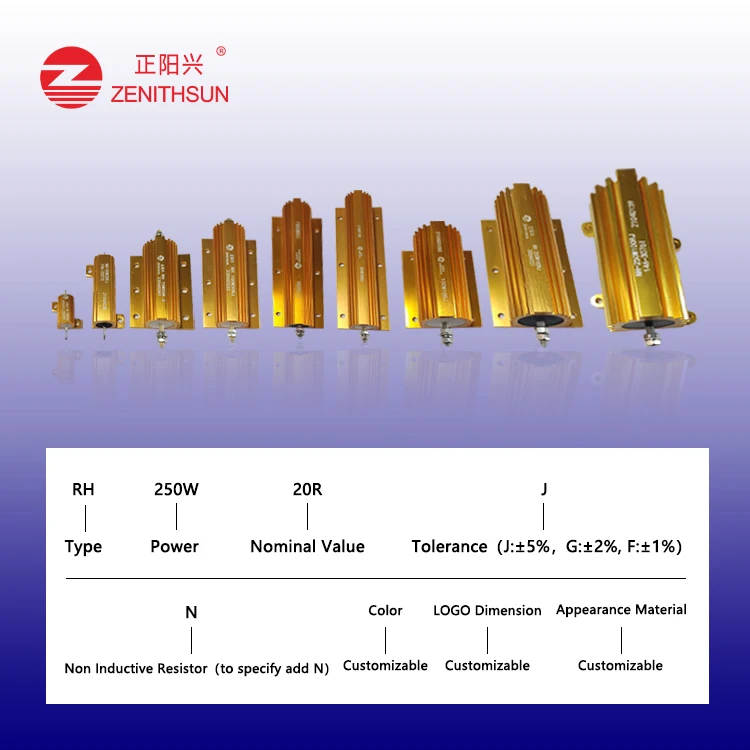 250Watts 50ohm Al wirewound load Resistor