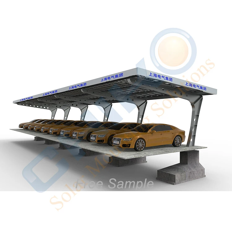 2022 New Design Carbon Steel  Aluminum System Pv Solar Carport Structure Waterproof Carport Mounting