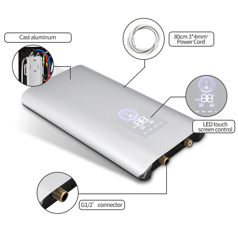 new design electric tankless water heater 220V 240v multipoint tankless electric water heater hot water heater