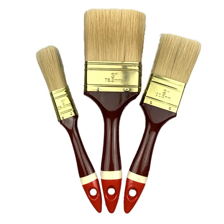 Yep Shanghai Factory Price Wooden Handle Polyester Paint Brush For Painting