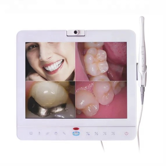 15inch white dental monitor Intraoral Camera System with VGA VIDEO dental chair equipment