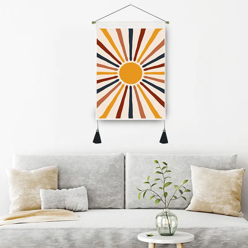 Nordic Ins Wind Sun Moon Blanket Hanging Bedroom Living Room Bohe Decoration Phase Tapestry