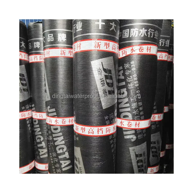 4mm Water Proof Sheet Thickness Asphalt Roofing Felt Sbs Modified Bitumen Insulation Waterproofing Membrane