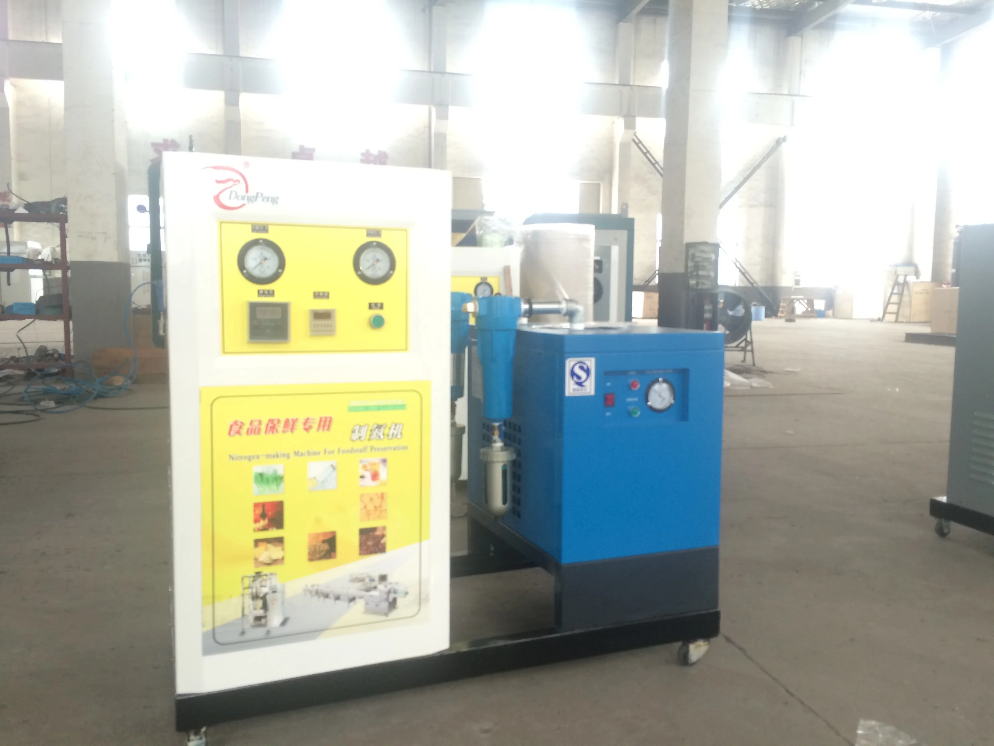 China supply mobile Nitrogen inflation machine  nitrogen gas price  for nitrogen ice cream machine