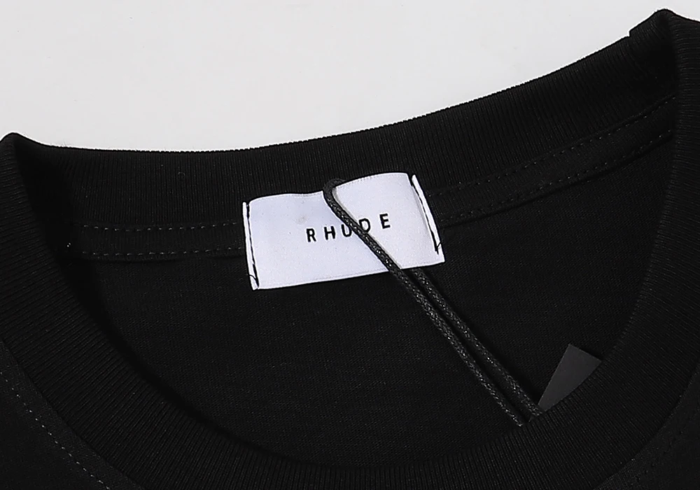 RHUDE racing formula F1 commemorative short-sleeved high-quality double yarn cotton short-sleeved T-shirt men and women