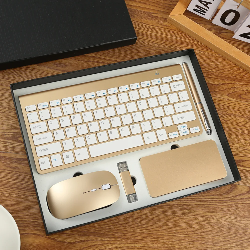 Customised Promotional Men Business Corporate Gifts Set Pen USB flash Mouse Keyboard Powerbank Gifts Box