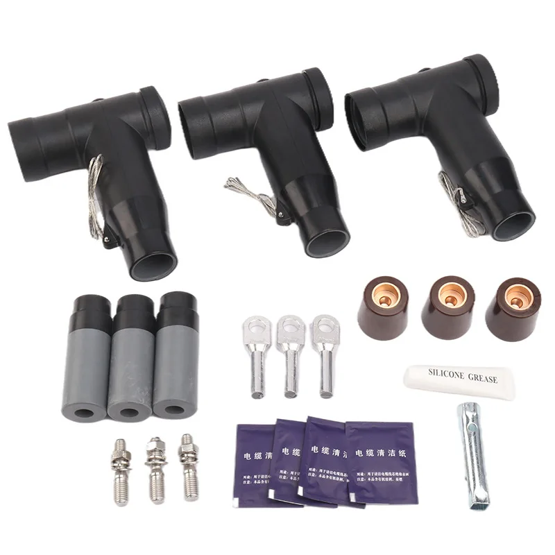 Cable Connector European T-type PlugRing Main Cabinet Touchable Shielded Front Connector For Sale