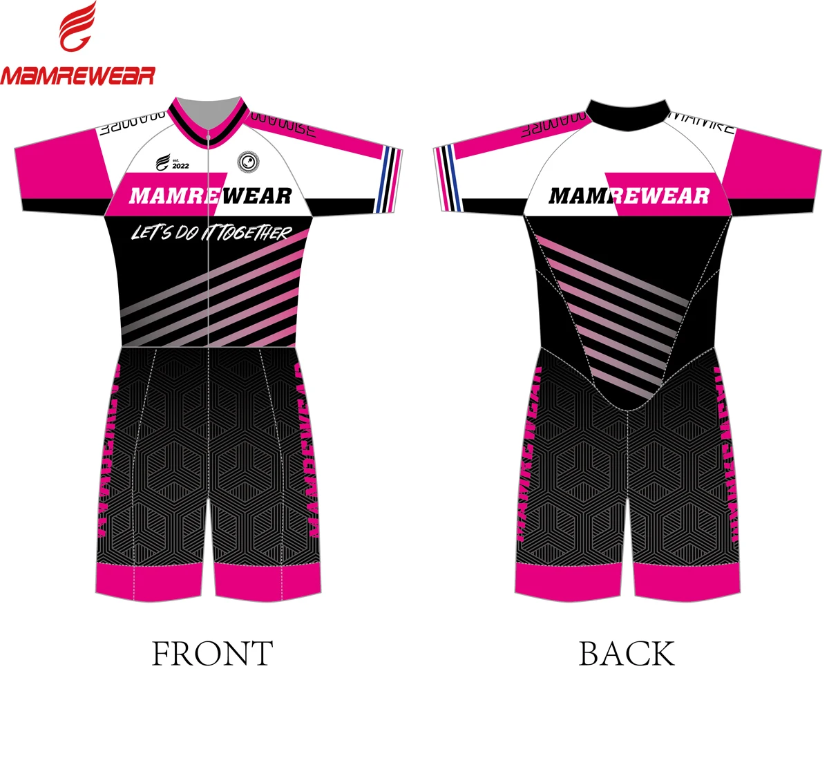 Mamre Latest Style Custom Design Compression Speed Inline Skating Short Sleeve Skate Skin Suit