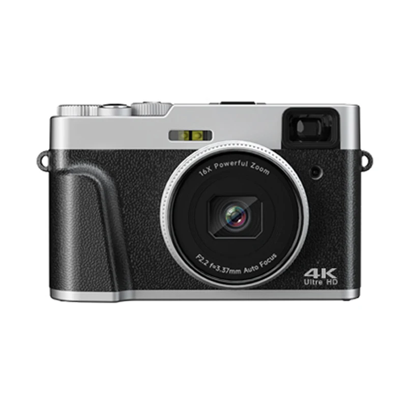 Portable Digital Photo Camera HD Anti-Shock Security Compact Camera 4k Black brown Element Fluorescent Focus USB Flash