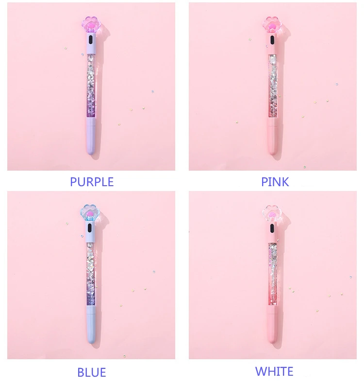 Lighting Cartoon oil quicksand 0.5mm gel pen for students