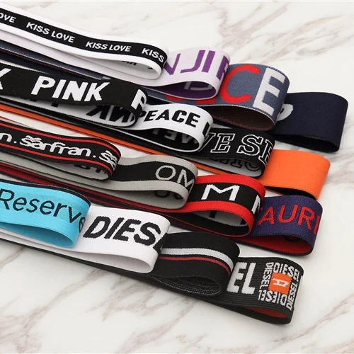 Custom Logo Jacquard Elastic Waistband for Underwear