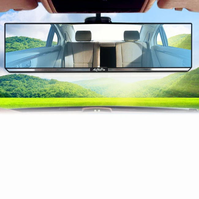 Wholesale Interior Universal Glass Baby Car Blue Glass Rearview Mirror