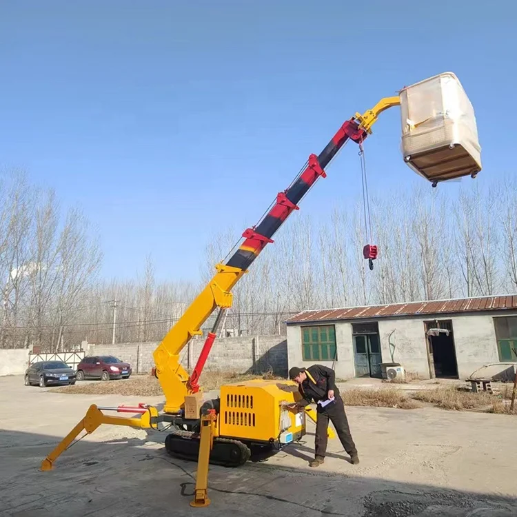 Building mini crane 2400kg price mini spider crane 1.5t mini spider crane for sale