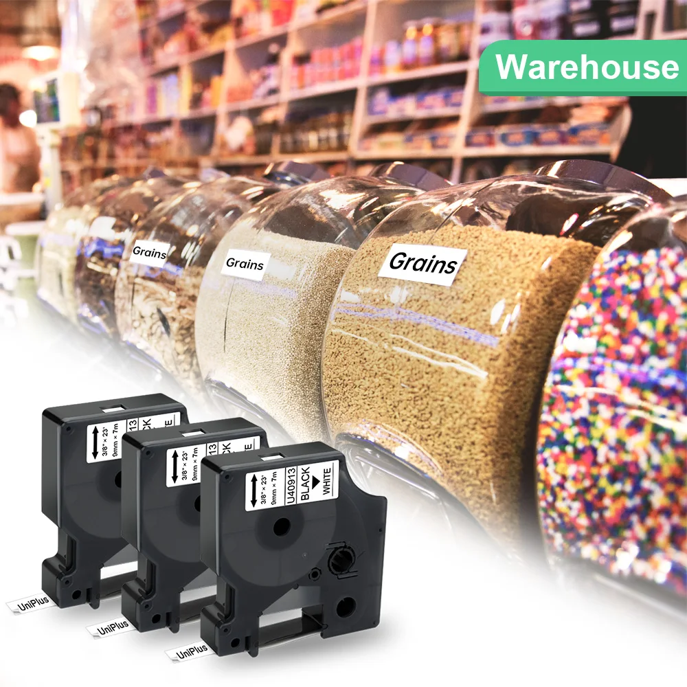 Manufacturer 12mm 45024 Tape Black on White Ribbon Labels Compatible for Dymo Printer