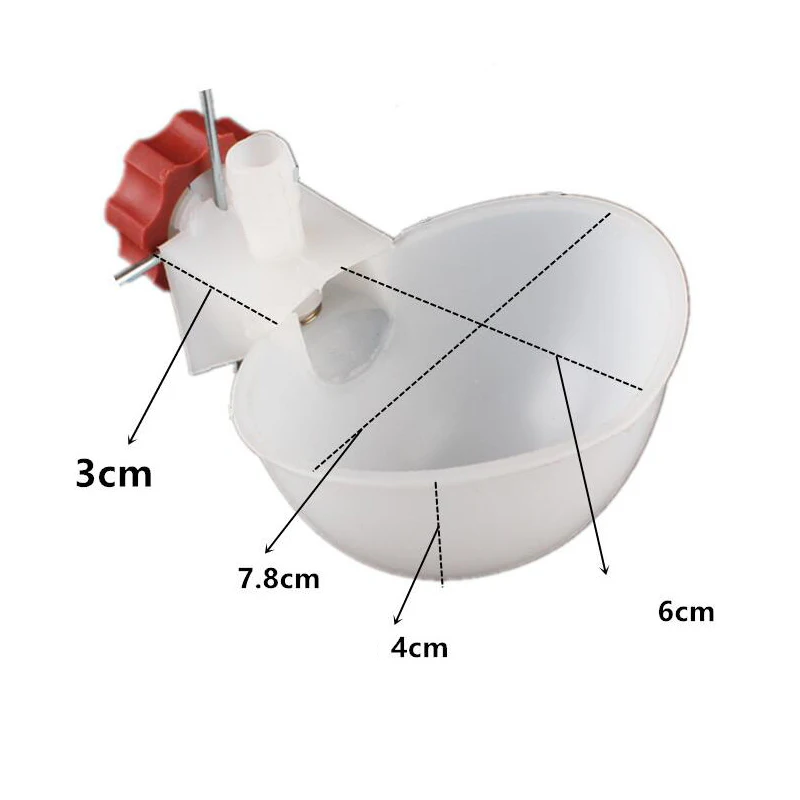 White Plastic Automatic Poultry Drinker Water Bowl Pigeon Chicken Feeder and Drinker for Farm