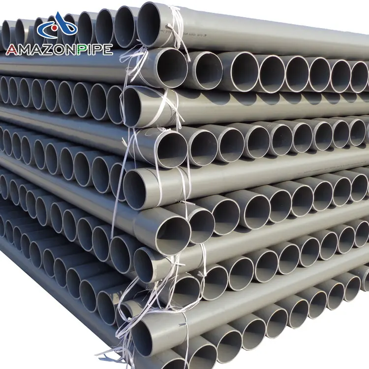DN20-DN800 upvc pipe full size plastic pvc pipe with rubber ring