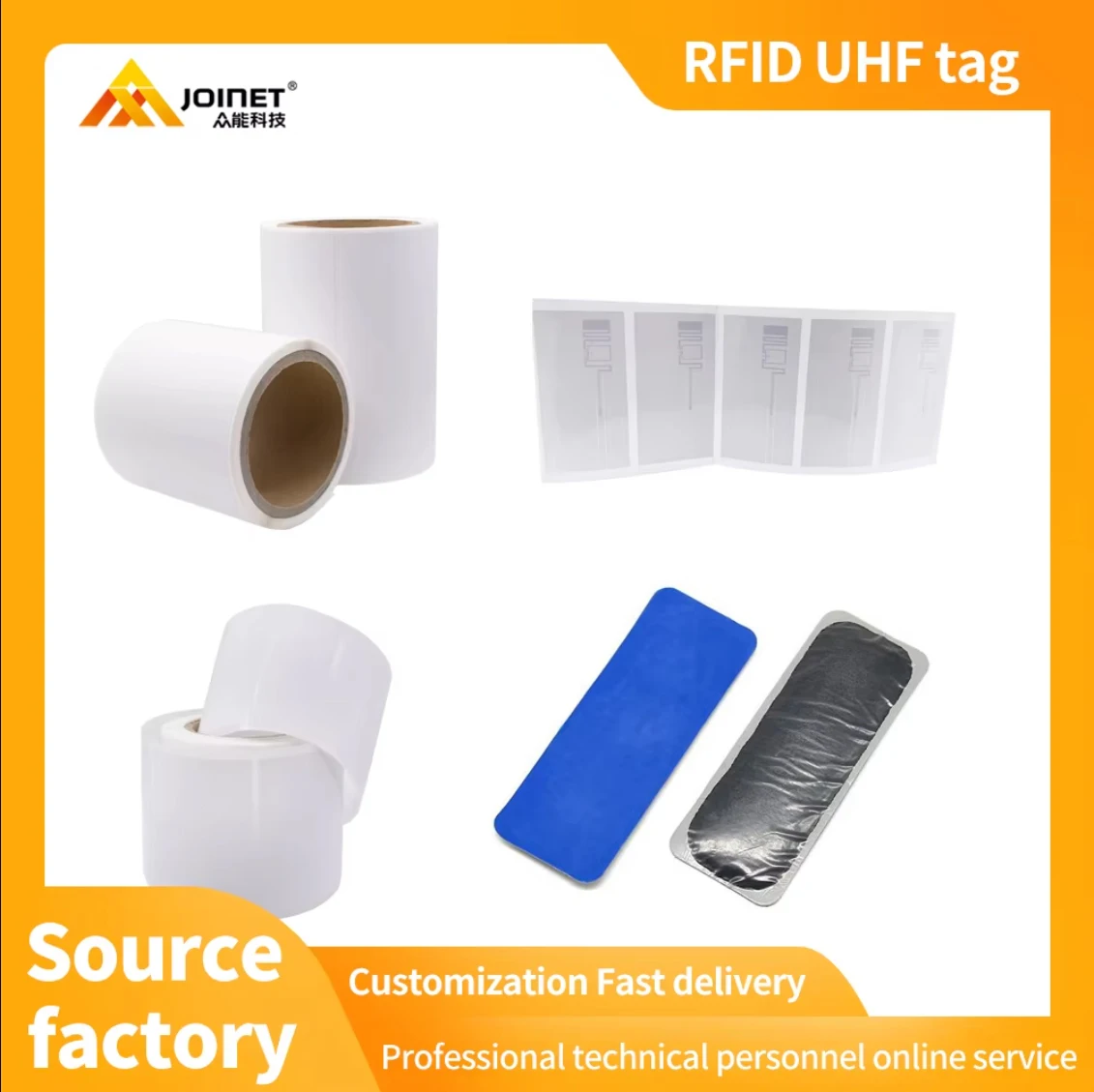 Ювелирные изделия RFID тег UHF пустая печатная бирка источник Производитель прямых продаж