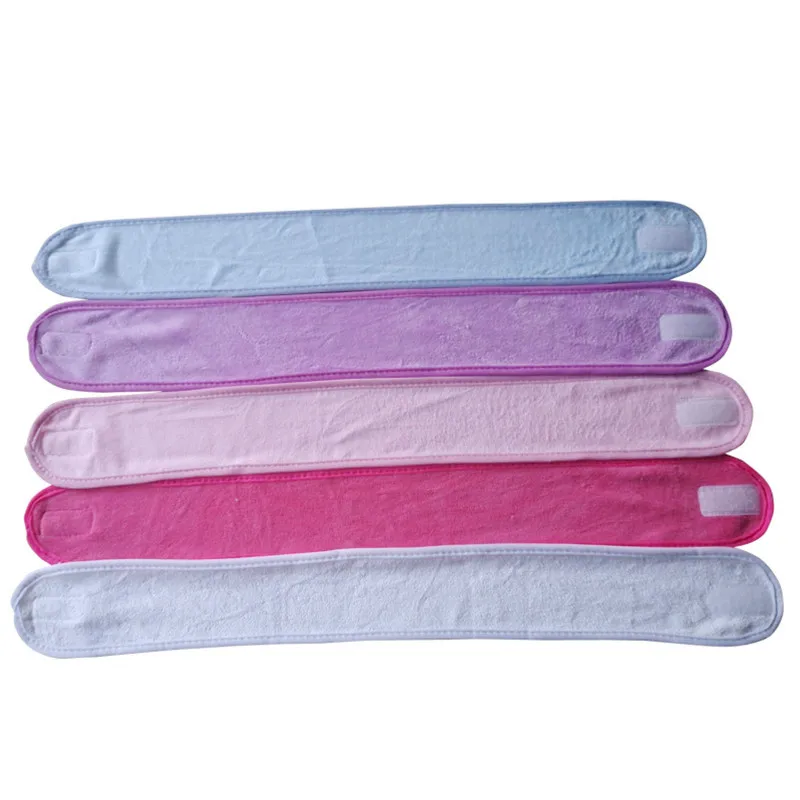 Custom LOGO Terry Cloth Face Wash Spa Sport Head Bands Facial Spa Makeup Hair Accessories Women