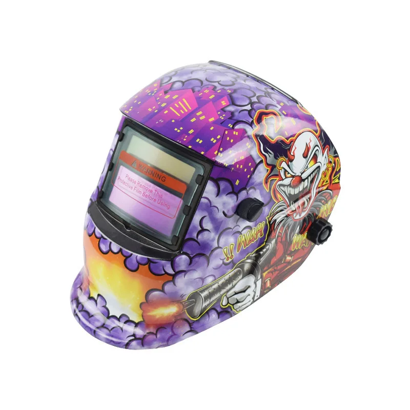 Large Viewing True Color Solar Powered Auto Darkening Welding Helmet with SIDE VIEW 4 Arc Sensor Wide Shade Welder Mask